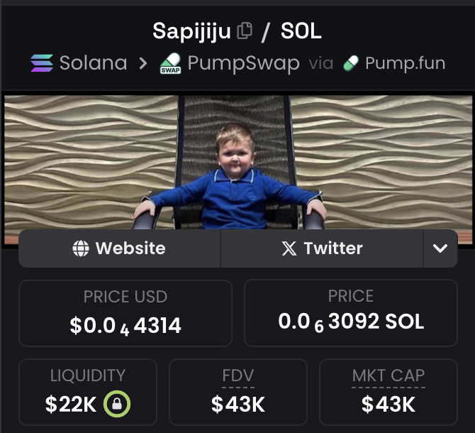 Bullish on this one $Sapijiju

7thY5PzYdH311NXYE6mecBjUs7wcosk1bWw2qfH4pump