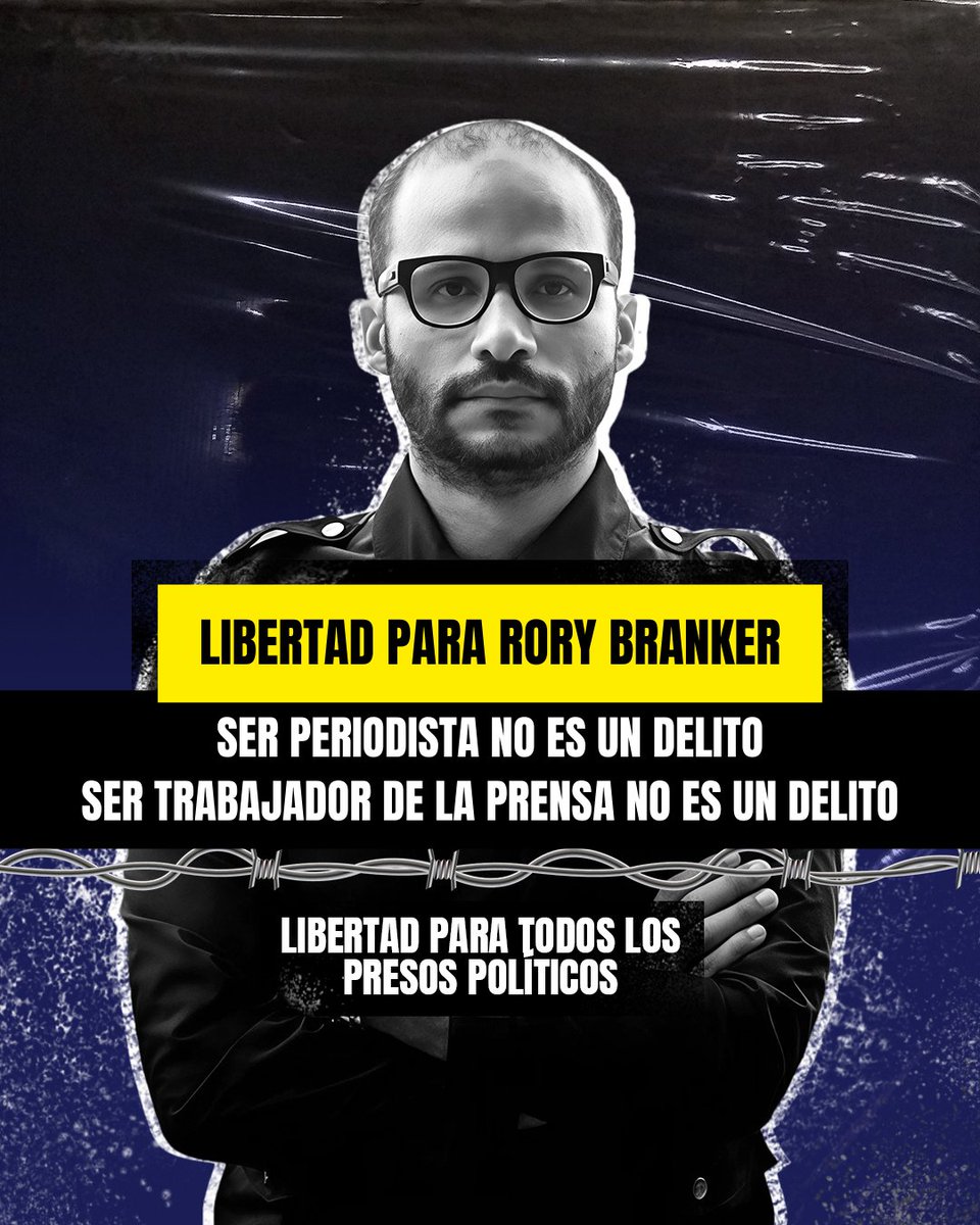 🗣️Hoy se cumplen 327 días desde que Rory fue privado de su libertad. Han pasado casi once meses desde que fue separado injustamente de su familia y de sus amigos.

🔴Mientras se anuncian liberaciones de presos políticos, la realidad sigue sin cambiar: Rory continúa detenido de