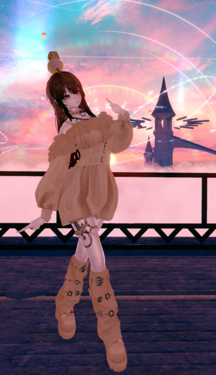 おはようVR 辛いと思ってる時は頑張ってる証拠！えらいね〜今日も笑顔で！！ #syuan3D #PetBird～Tiel #eden_oasis