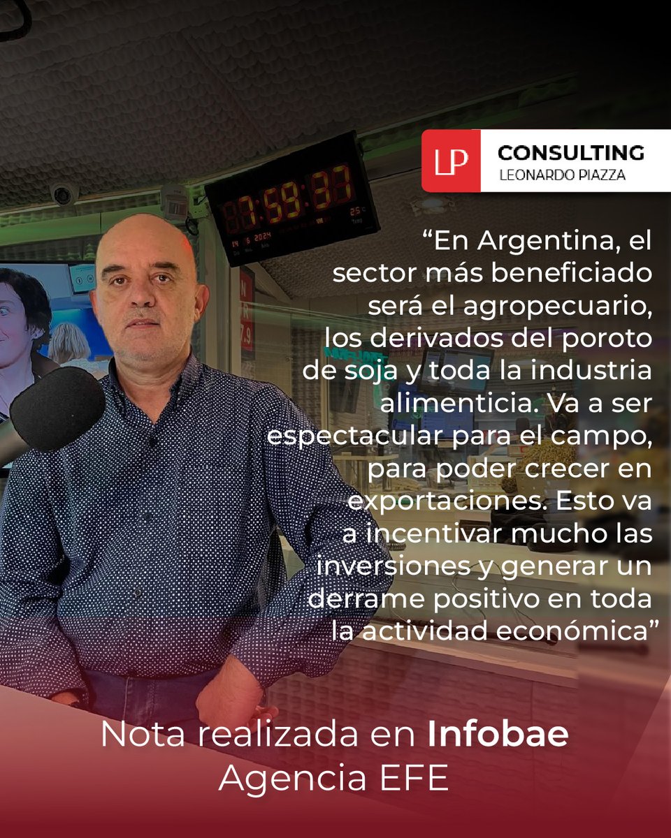 🎙️Nota en Infobae – Agencia EFE

✅Para ver la nota completa visitá mi página web👇🏻
lpconsulting.com.ar