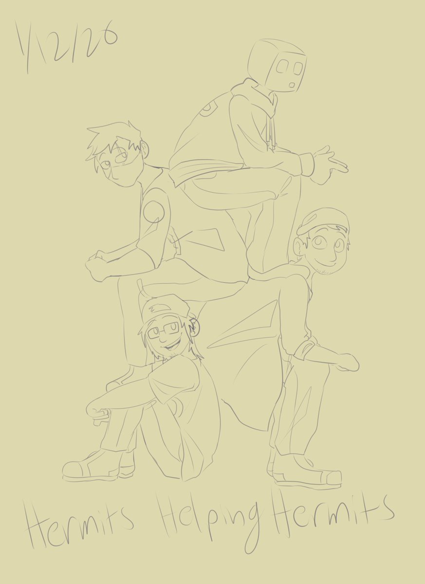acediansart's tweet image. stacks ur hermits (little hhh doodle)
#hermitcraft #hermitcraftfanart