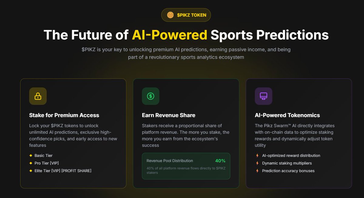 nanoXBT's tweet image. /8 🚨Jan 13th. Don’t fade data.

If you care about:
✔️ AI with a track record
✔️ Real yield
✔️ Clear roadmap
✔️ Near-term catalysts

You’ll want to watch $PIKZ closely. NOT FINANCIAL ADVICE OF COURSE.