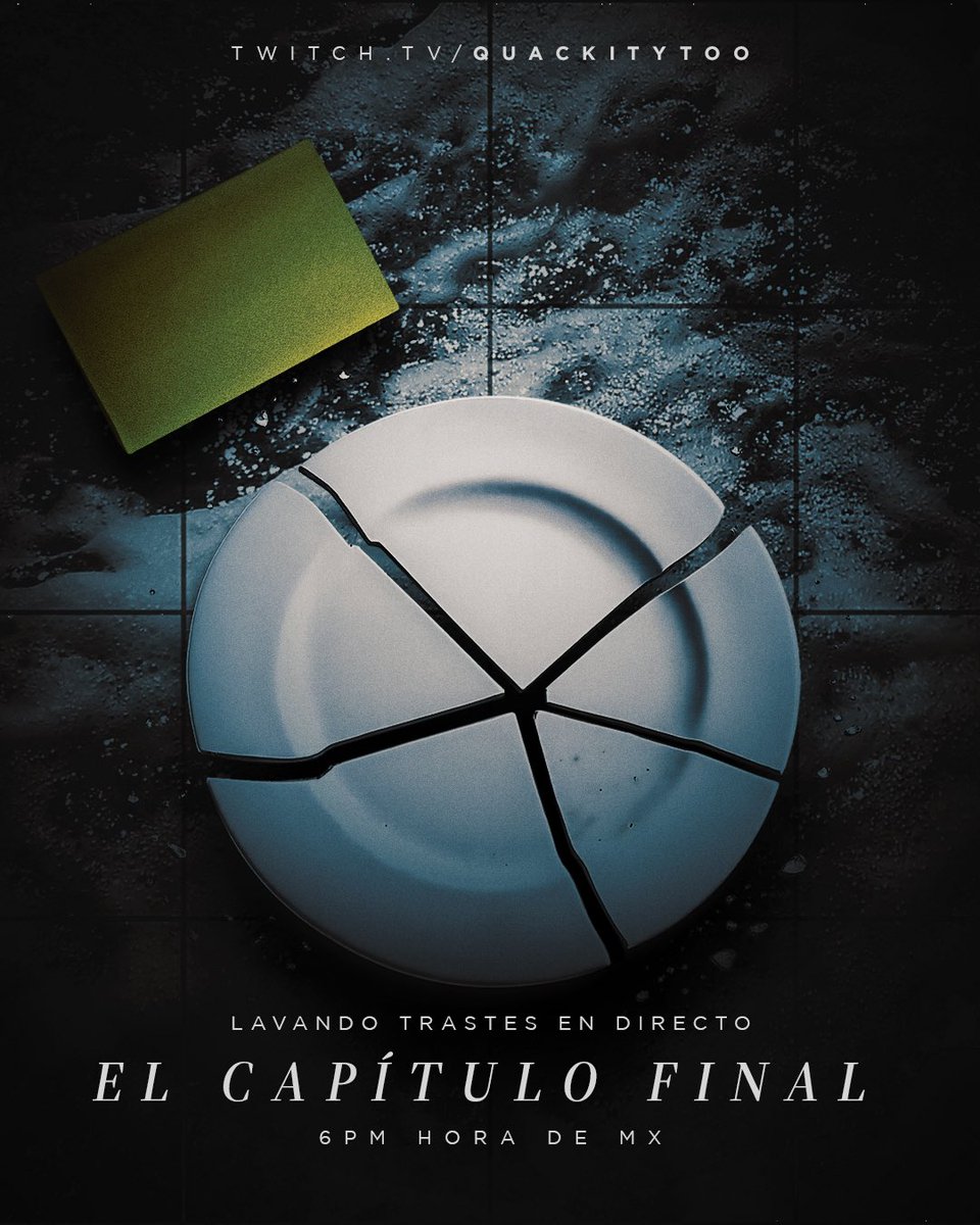 tengo tristes noticias…

hoy tendremos el último directo de lavando trastes en vivo.

el cierre de un capítulo.

6PM hora de México