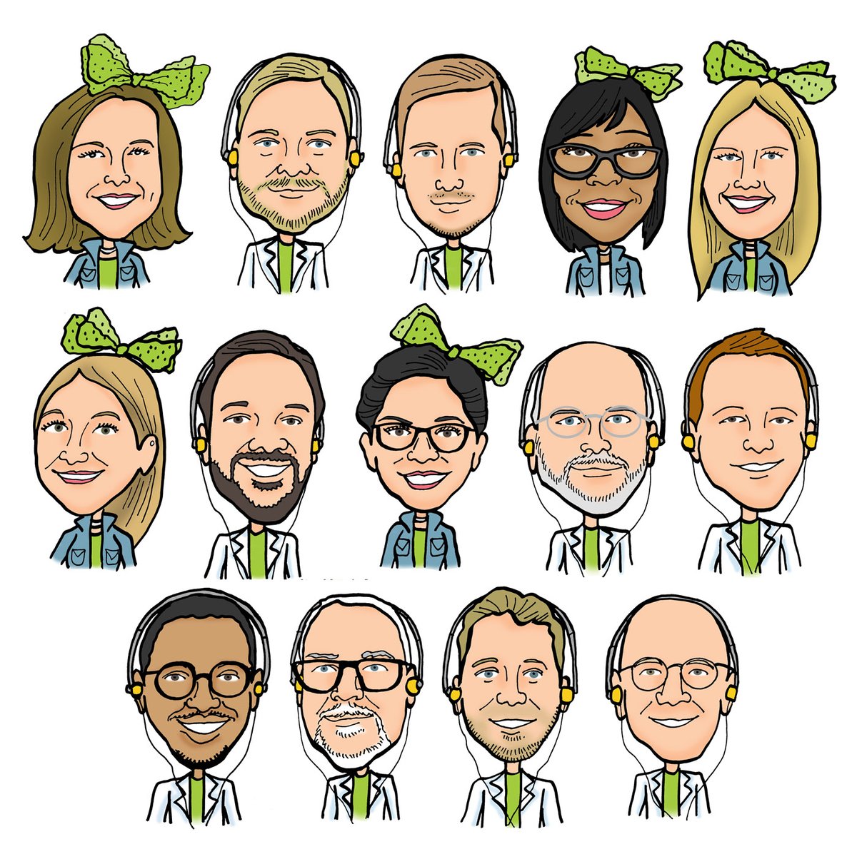 some 80's themed #caricature avatars 
#freelance #drawing #illustration #cartoon #art 
etsy.com/shop/TBToons