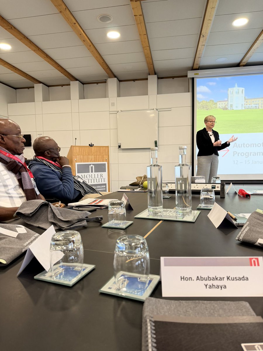 AbuKusada's tweet photo. #KiKProject #Legislativework
DAY 1: Earlier today, I took part in the Committee on Industry Development Programme at The Møller Institute, University of Cambridge, United Kingdom, where we explored the Automotive Industry Development Plan and its future opportunities. https://t.co/sOzfXtCAT7