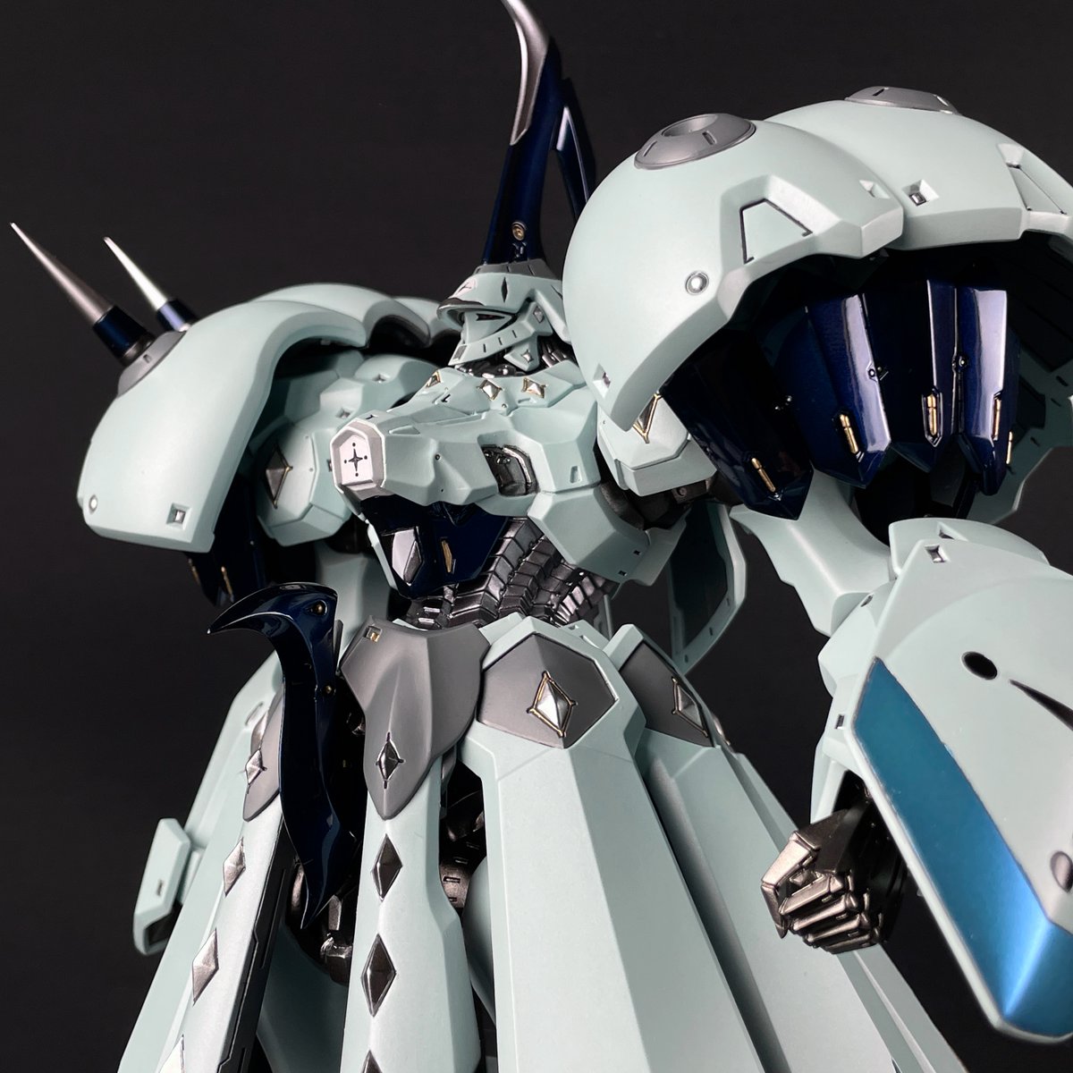 InoGareMs's tweet image. F.S.S.関連キット75騎目の制作は、ボークスのガレージキット「HSGK 1/100 サイレンA型」。2024年の1月に完成したものです。

他カットはリプライに続けます。

メーカー商品ページ：hobby.volks.co.jp/brand/fss/prod…

ブログ記事：note.com/masabon/n/n1d8…

#Mayde_FSS_075
#FSS #FSS_jp #ファイブスター物語