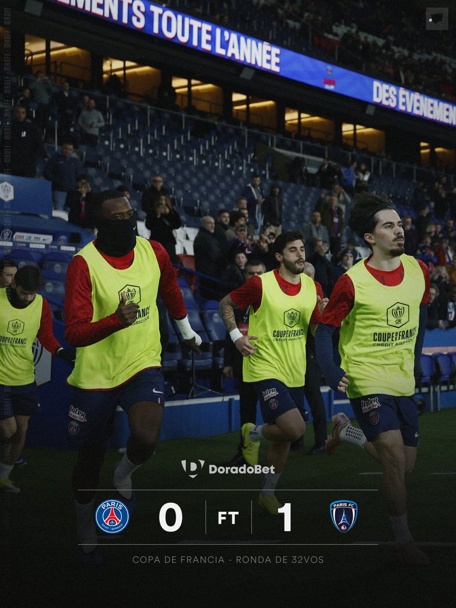 MrOFFSIDER's tweet image. Batacazo en la Copa de Francia, PSG eliminado. Pacho fue titular y jugó 64 minutos en la eliminación a manos del Paris FC.

🟡 Presentado por @DoradoBetEcu