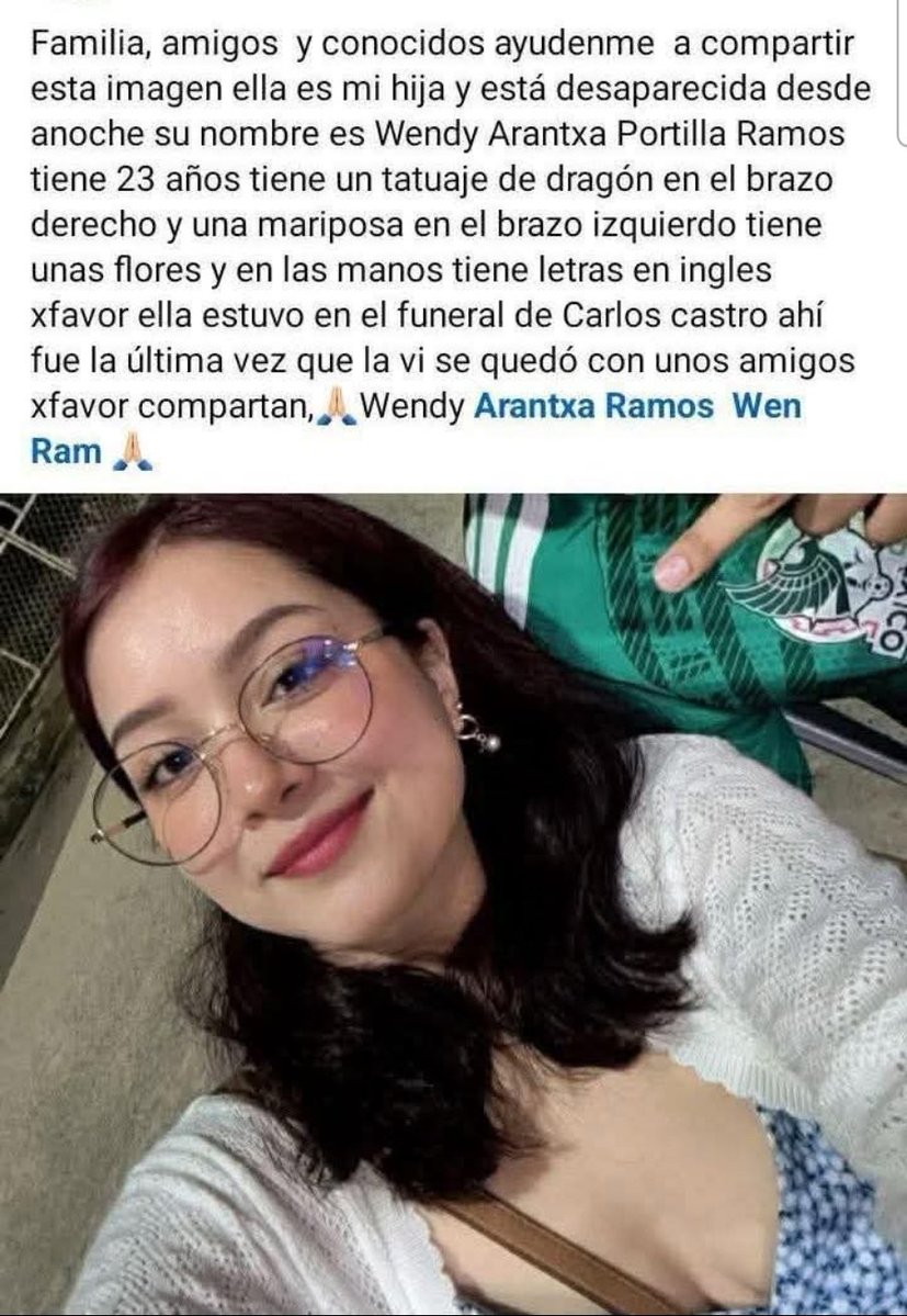 Melissa_Bely's tweet image. 🙏🏼 Favor de dar RT 🙏🏼

¿Que creen?

Asesinan al periodista Carlos Castro en Poza Rica, Veracruz 

¡ Y en pleno sepelio, secuestran a la novia y a una amiga que estaba con ella !

Este es el Veracruz de Rocio Nahle.

Así es como Claudia Sheinbaum está atendiendo las causas.