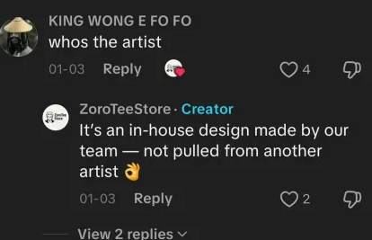 Lughostin's tweet image. Recently, there’s been a few stealing my artwork and selling it without permission. Would even claim it to be their own work, while actively ignoring my DMs requesting it to be taken down. If you peeps have a TikTok, please report:
tiktok.com/@zoroteestore
tiktok.com/@neothread.usa