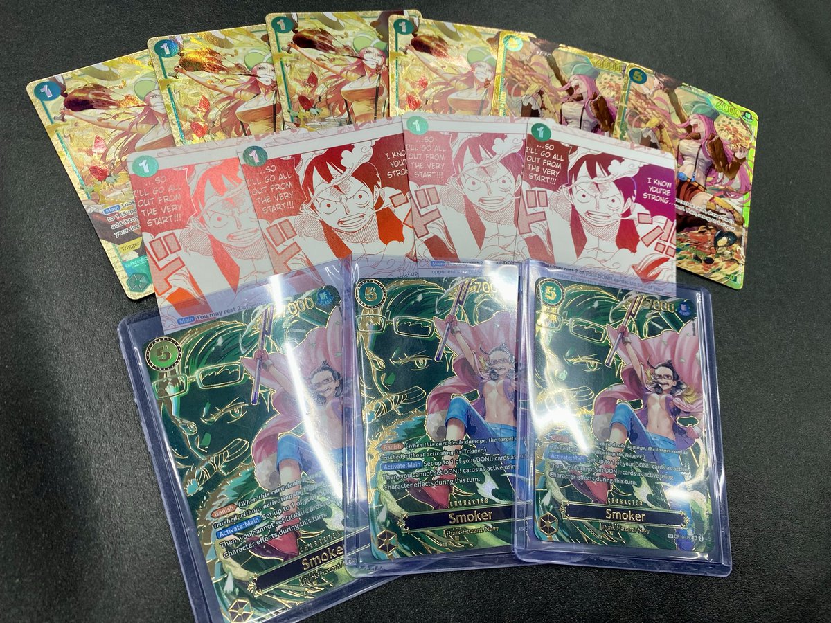 ccdrash's tweet image. Mail Day, I guess I’m really back in on the OP tcg since Gundam has been stale af