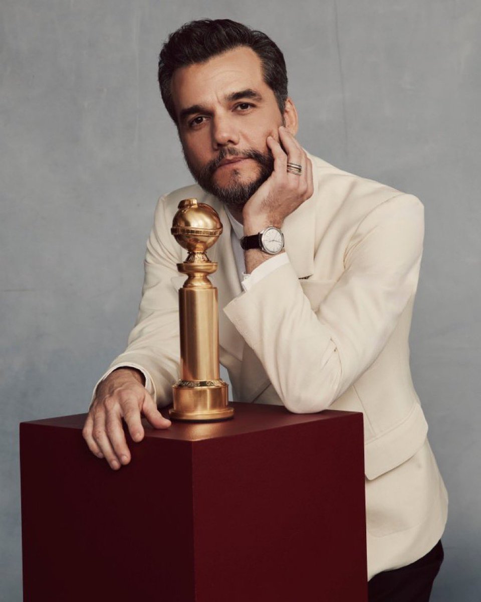 secretagentfilm's tweet image. History was made. #GoldenGlobes winner Wagner Moura. 🏆