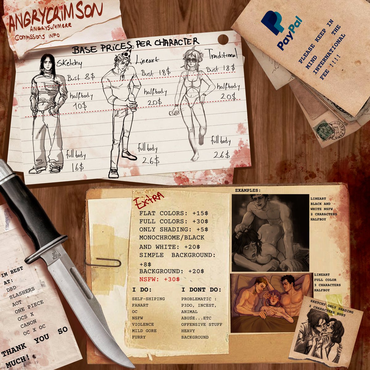 so i did this......... ill have lots free time if you guys are interested im saving for my pets ;,)  #dbd #ghostface