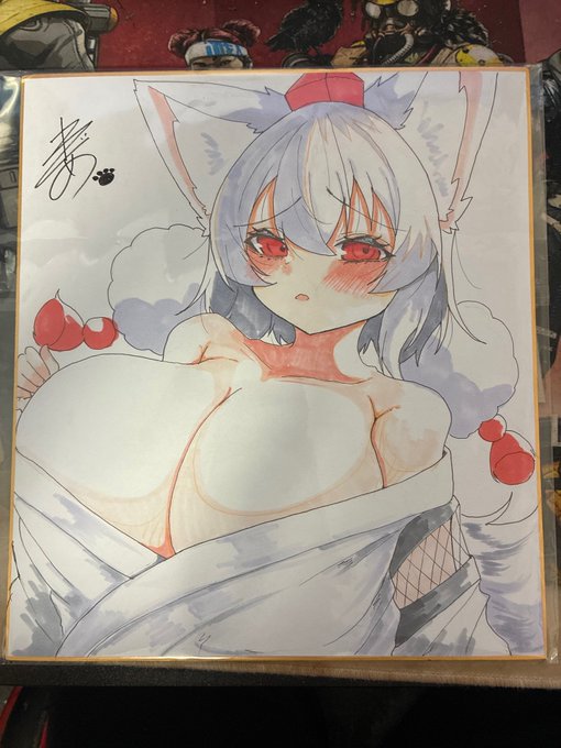 ヤフオクにてこちらの大色紙サイズの椛ちゃんの販売を開始しました。 