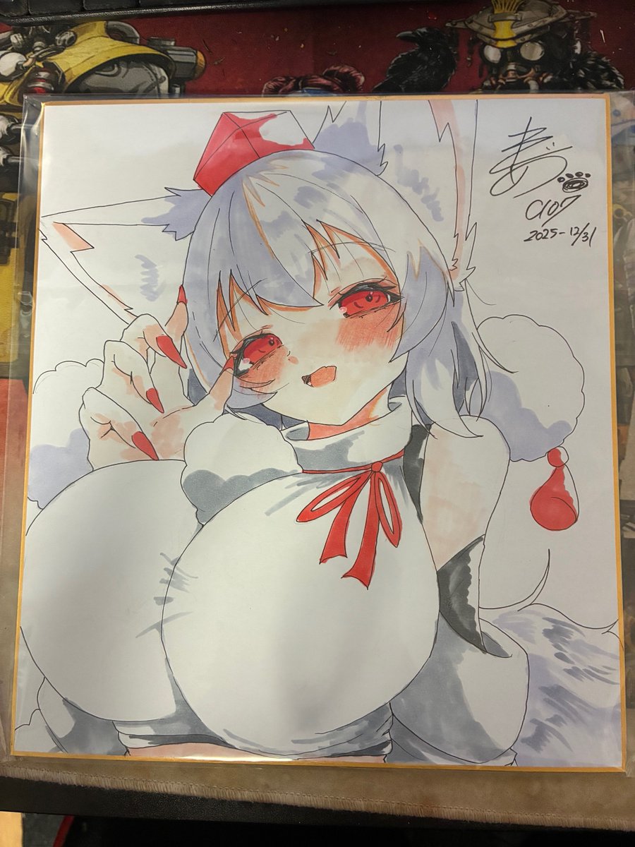 ヤフオクにてこちらの大色紙サイズの椛ちゃんの販売を開始しました。 