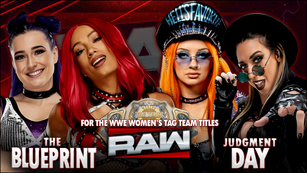 wwefed2k's tweet photo. On the latest episode of Monday Night RAW, The Blueprint defended the WWE Women's Tag Team Championship against Judgment Day. Which team came out on top? Find out here: https://t.co/Kk7RalRNKu #efed #efeds #efedding #ewrestling https://t.co/iSn4Ckugp9