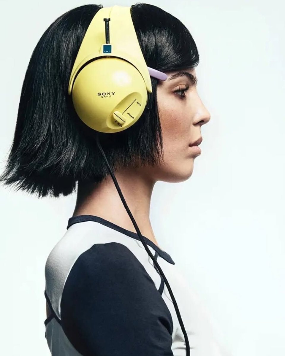 rogue's tweet image. The Sony DR-11 futuristic headphones released in 1973