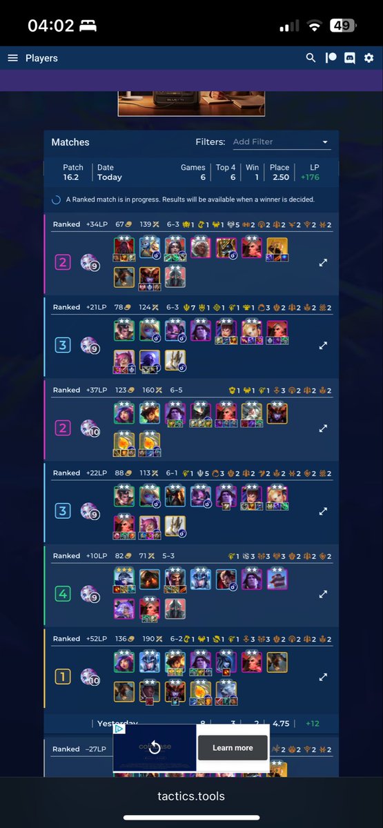 First time trying to push beyond diamond 4 on tft. Masters seems to be achieveable on this set 🫡