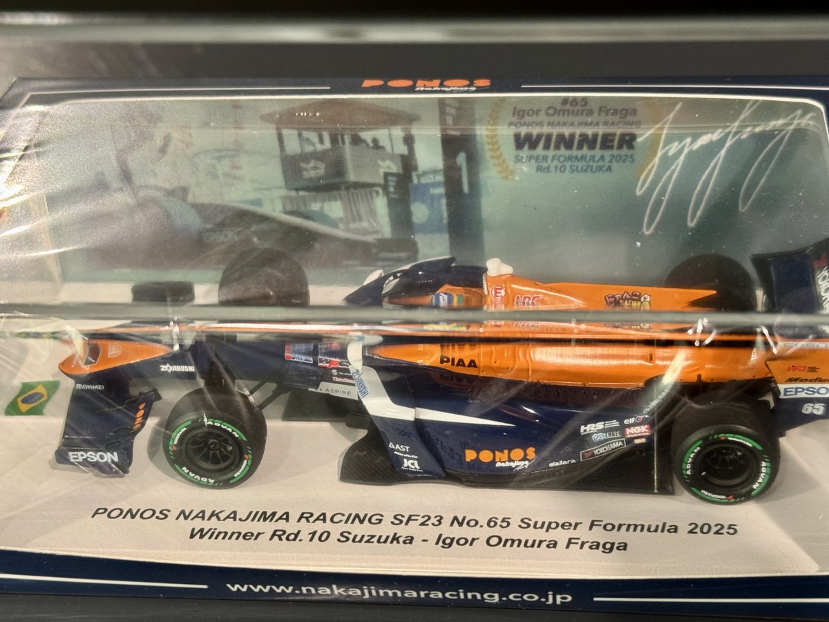 【限定品】spark SuperFormula イゴールフラガ 1/43 昨年の鈴鹿でSuper Formula初優勝を飾ったイゴール・オオムラ・フラガ