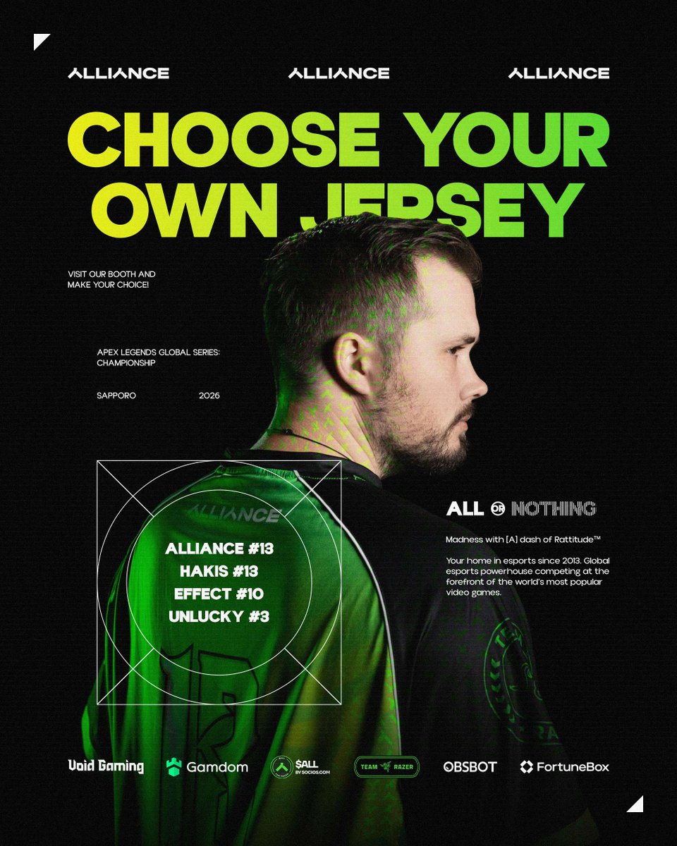 ALGS札幌グッズライナップ公開🎉 毎日最初の50名様には旗をプレゼント