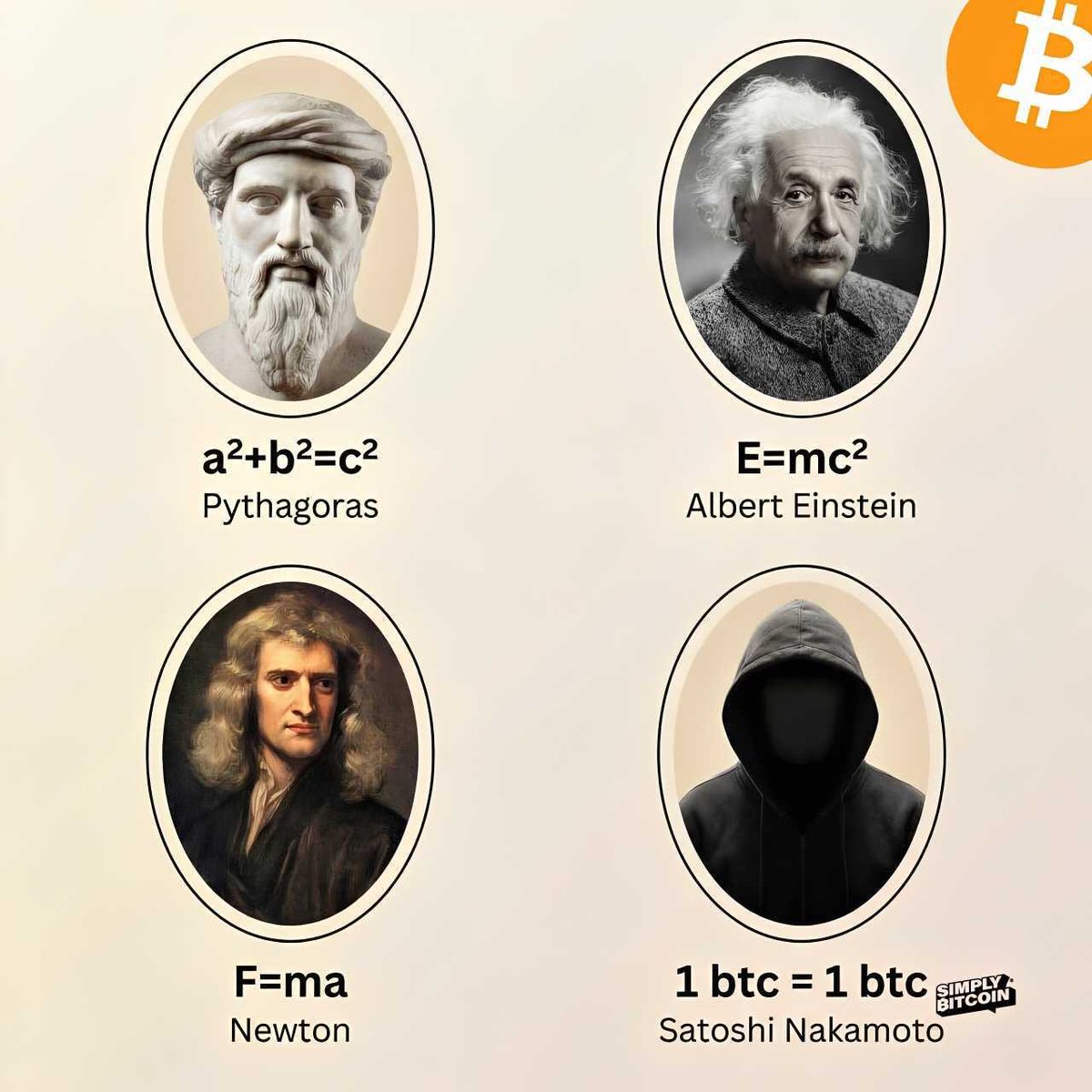 1 BTC = 1 BTC