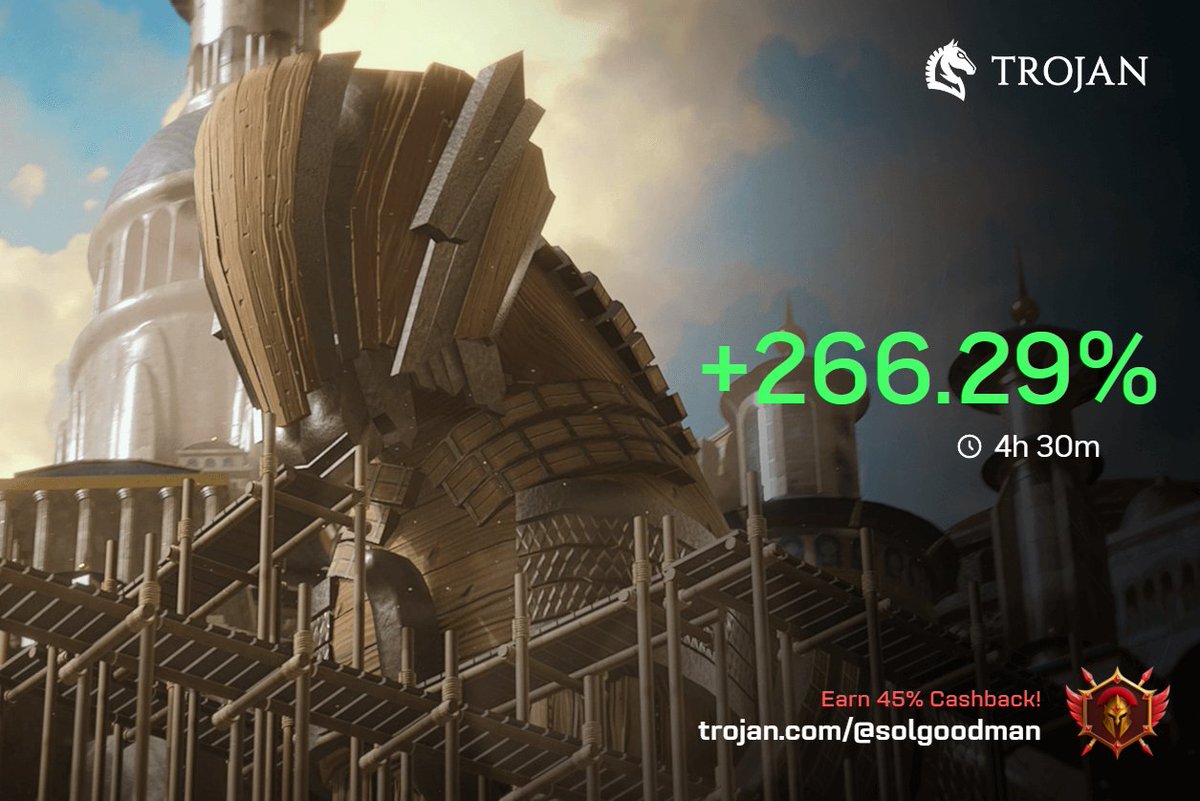 having <a href="/TrojanOnSolana/">Trojan Trading</a> web terminal is really a breath of fresh air man

come join me on this journey: trojan.com/@solgoodman