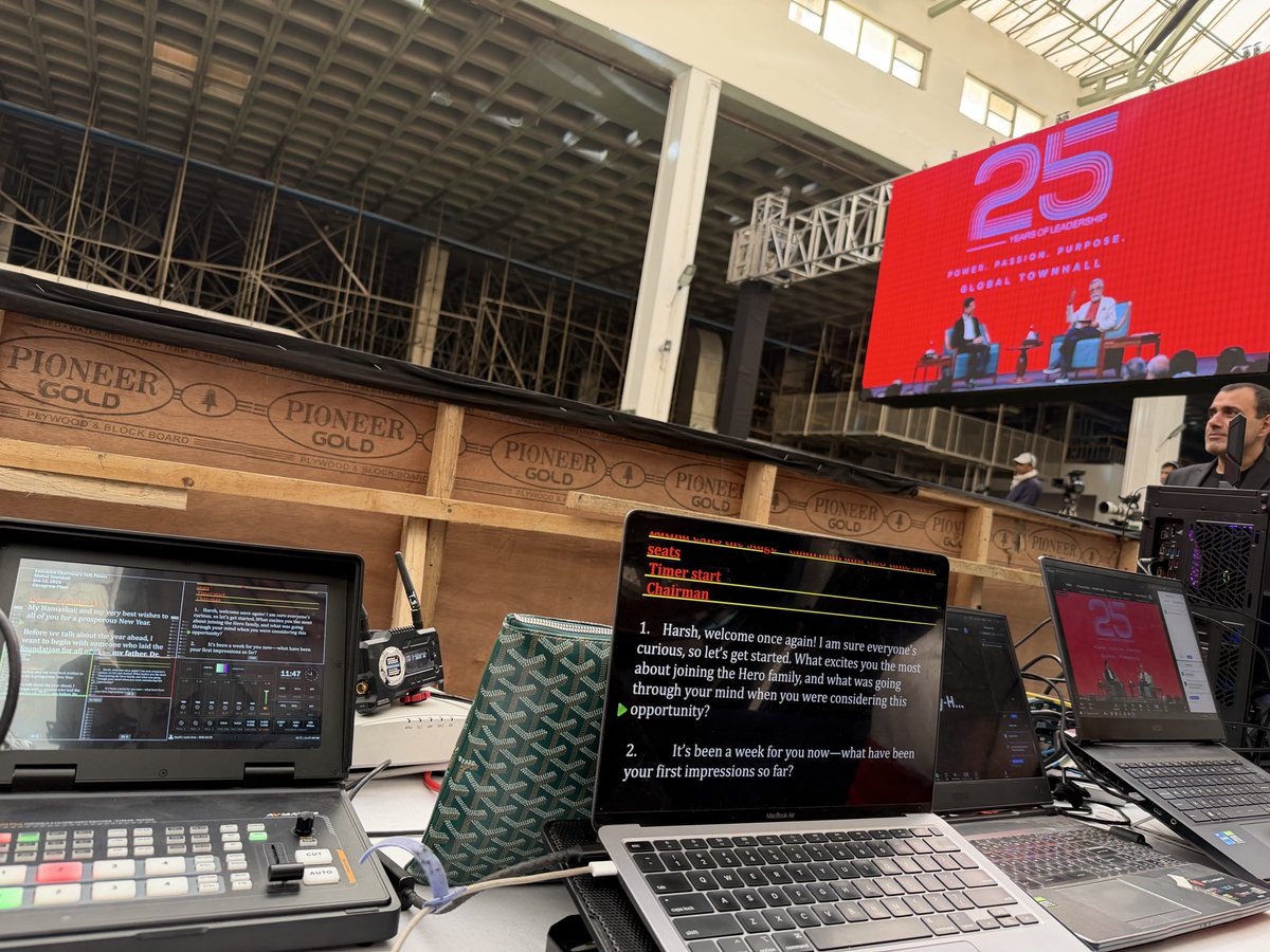 TeleprompterSo2's tweet image. AutoStepper teleprompter and wireless iPad prompter support at “25 Years of Leadership | Hero”. #teleprompter #IPadprompter #Speechprompter