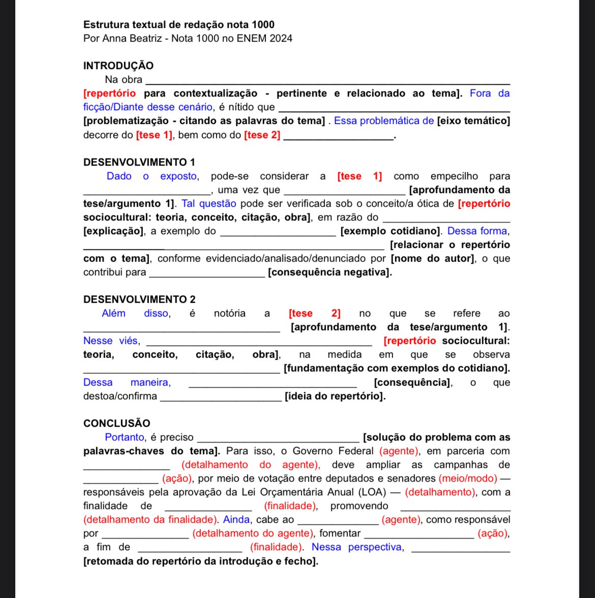 annabeatrizb___'s tweet image. EXPLICANDO A ESTRUTURA DA MINHA REDAÇÃO NOTA 1000 NO ENEM 2024 — a thread

#studytwt #studytwtbr