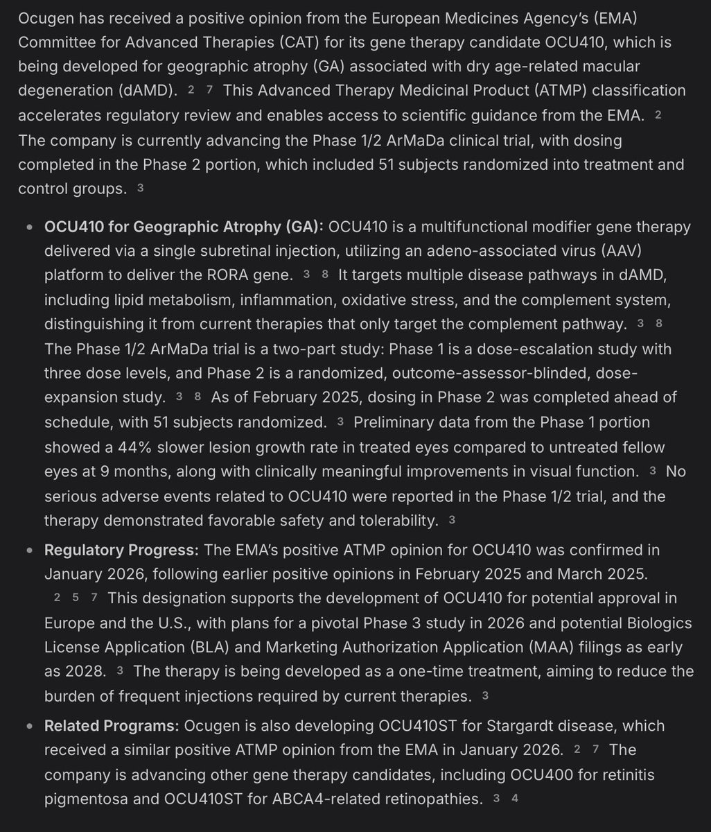 tj_t543210987's tweet image. They could literally drop further interim data to substantiate pipeline drug efficacy leading into Thursday.

FDA potentially CNPV 🔬🧬🥼🌋

#OCU400 P2 - 2yr Evidenced P3 - Awaiting 
#OCU410ST P1 - Evidenced P2/3 Awaiting 
#OCU410GA P1/2 - Awaiting 
#OCU200 P1 - Awaiting 
$OCGN