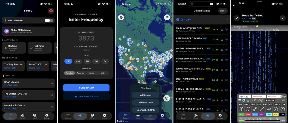rtlsdrblog's tweet image. Echo - A Native iOS Client for KiwiSDR &amp;amp; OpenWebRX rtl-sdr.com/echo-a-native-…