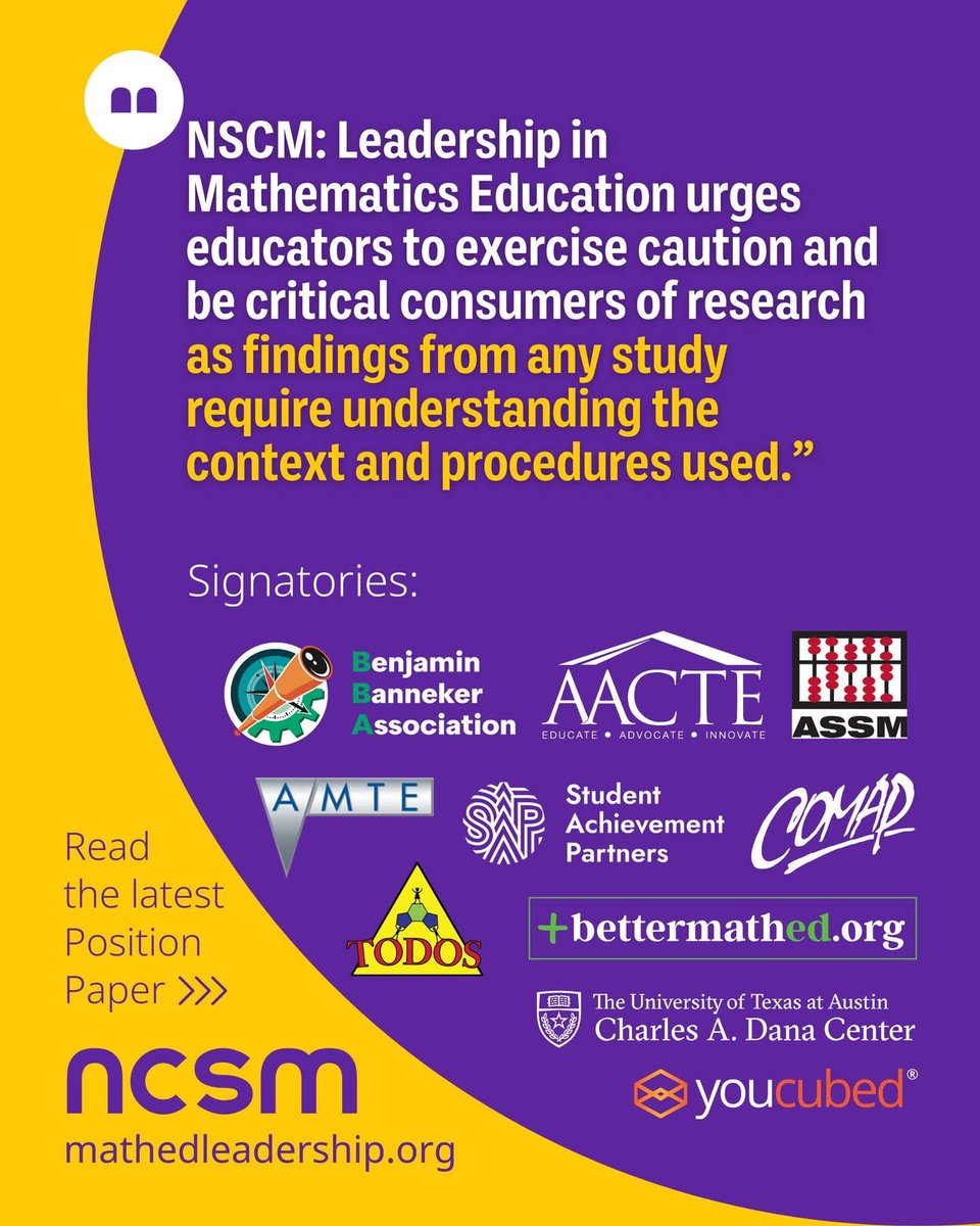 NCSM: Leadership in Mathematics Education tweet media