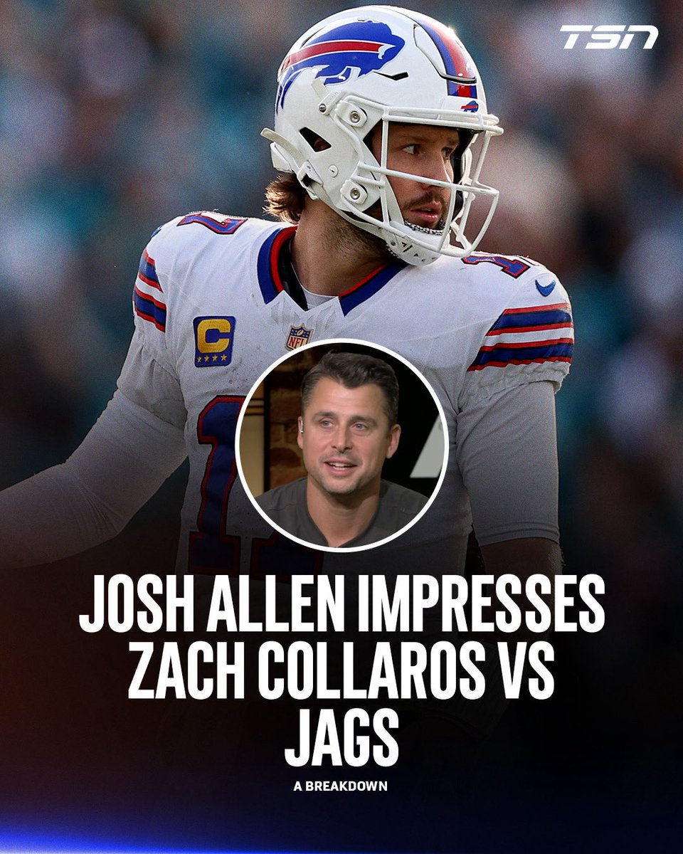 TSN_Sports's tweet image. What was Josh Allen’s most impressive play of the wild card round? Two-time CFL MOP Zach Collaros joins Luke Willson on #FilmNeverLies to break down Allen’s masterpiece against the Jaguars. 

Full episode available Tuesday on TSN’s YouTube page under the podcasts tab &amp;amp; wherever…