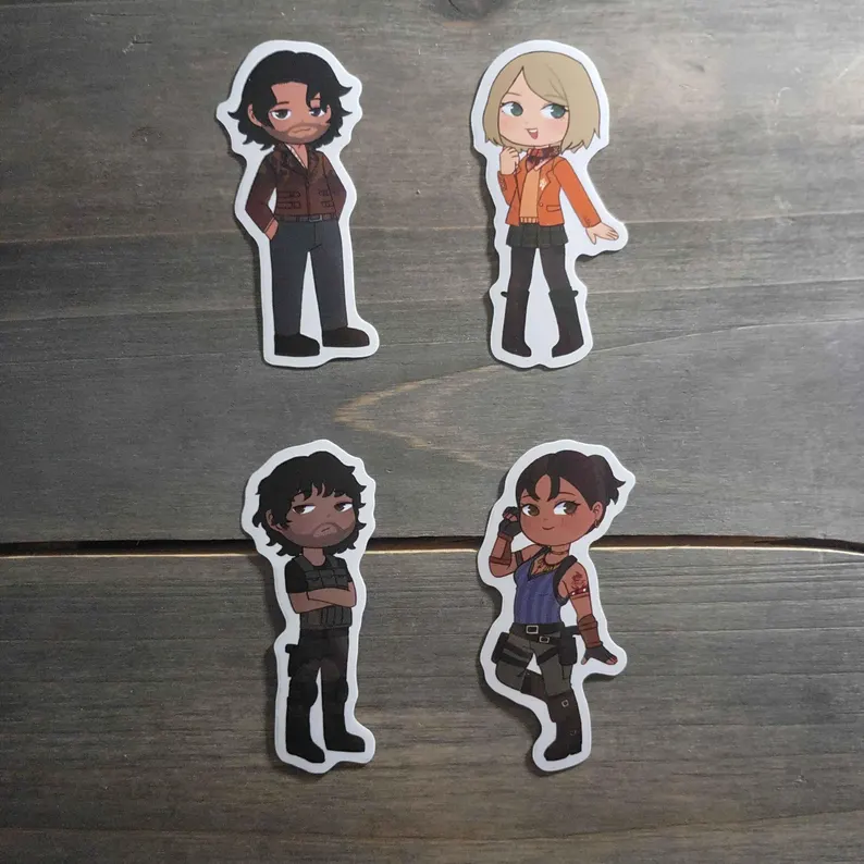 DechartThyme's tweet photo. January Update for Etsy
1. Luis, Ashley, Carlos, and Sheva are now available as stickers and charms!
2. All sticker prices have been updated to be in 3 packs with some options to choose B grades at a discount
3. There is an option to buy b grade charms at a discounted price! https://t.co/rPAiTWMs1E