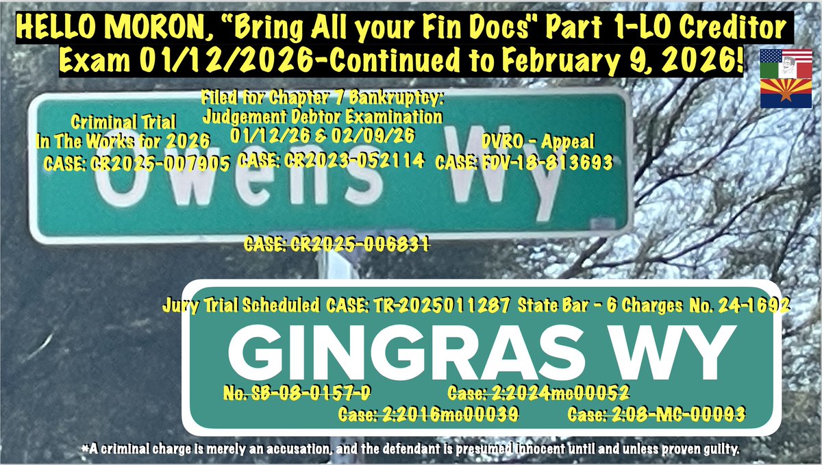 robertandre007's tweet image. MORON, Part 1 “Bring All your Fin Docs"-LO Creditor Exam 01/12/2026-Cont... youtu.be/Md37RNn76d8?si… via @YouTube