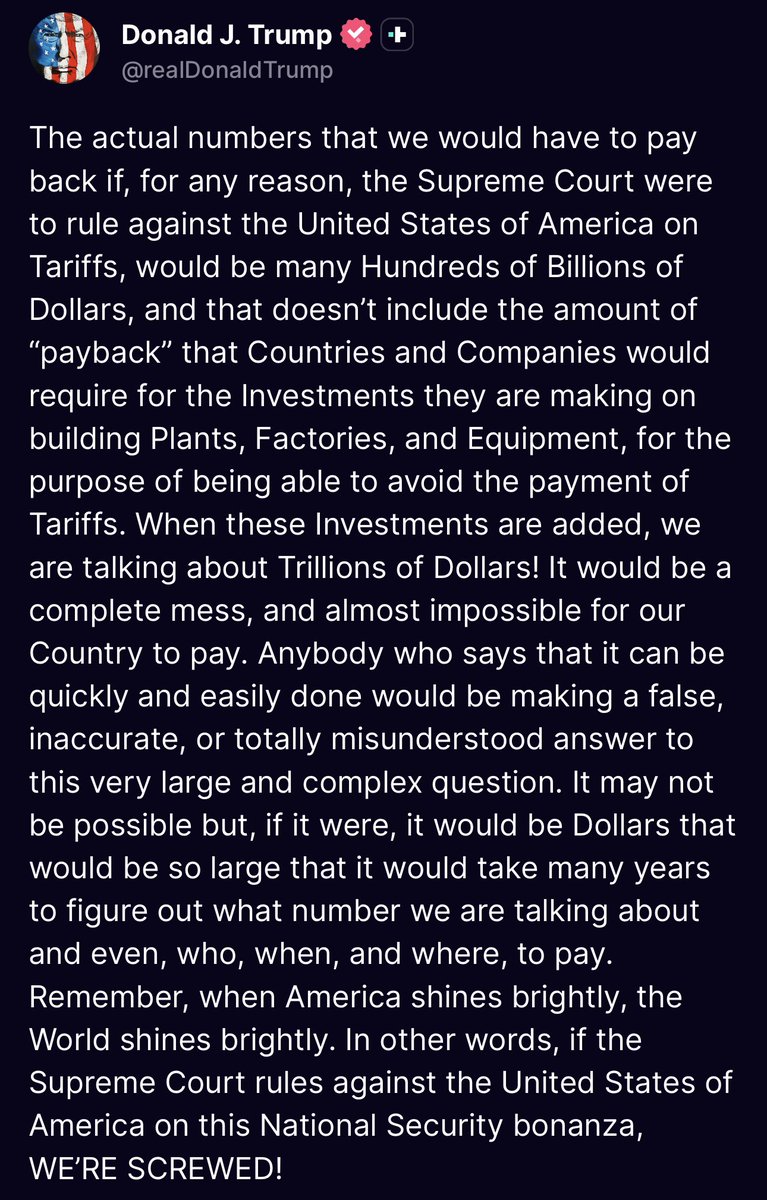 RonFilipkowski's tweet photo. This is the same playbook Trump used with banks &amp; other investors for decades. Get them so deep into your mess that they end up even worse if they allow you to fail. So he argues they have to stick with him or everything will fall apart and be a disaster. Too leveraged to fail. https://t.co/CrG2KwmwUv