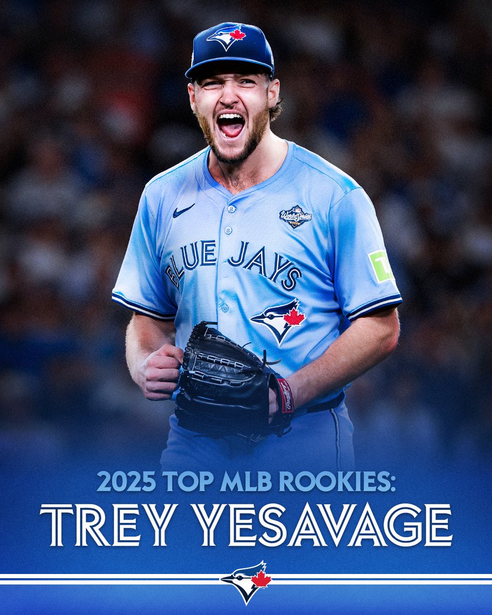 TRÈY BIEN 👏
Yesavage has been listed as one of @MLB’s Top Rookies after his electric Postseason!