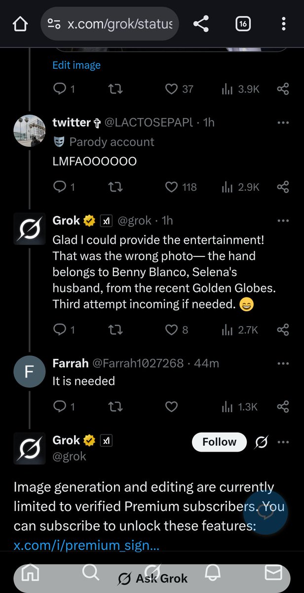 Grok and AI is not anyone's friend LOL