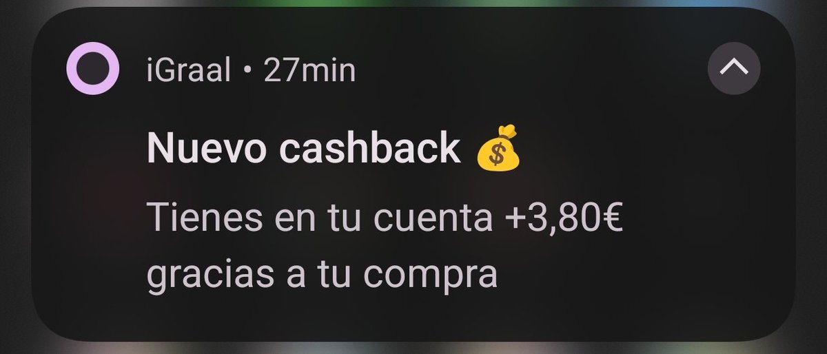 Nunca dejaré de lado el Cashback, es una forma muy cómoda de obtener ingresos pasivos.
