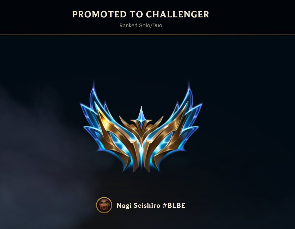Bon du coup chall avec 67 % de winrate maintenant faut gratter les 1 k LP pour que ça compte vraiment
