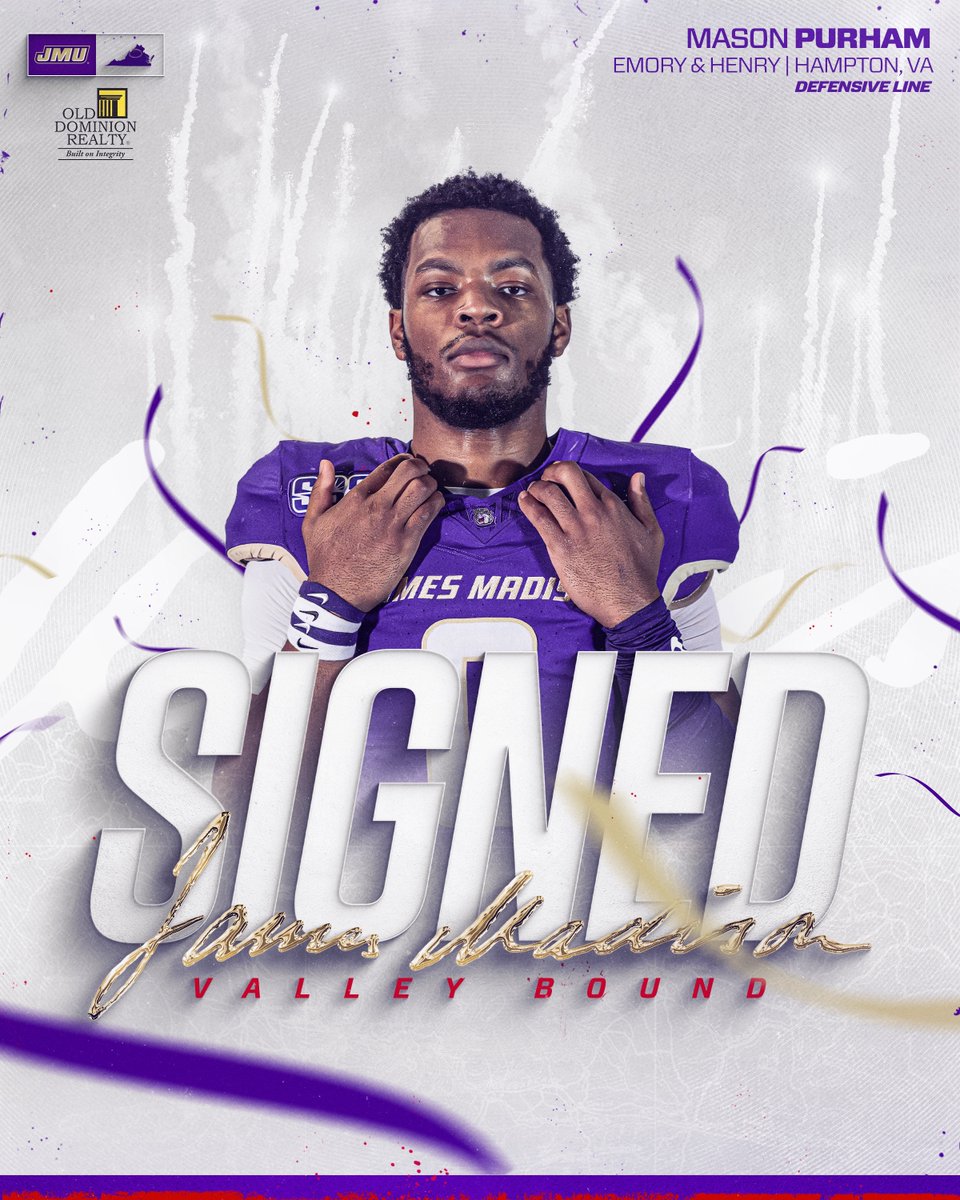 JMUFootball's tweet image. Welcome to the Valley, @MasonPurham_.

#GoDukes