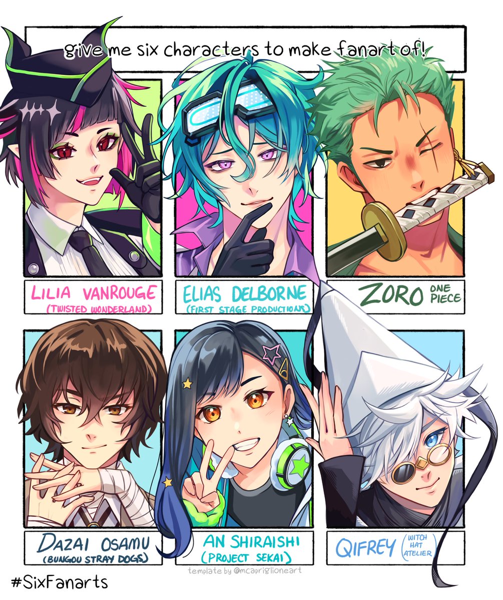Rinspirit_art's tweet image. 6 Fanart Challenge!
Selected from comments on my youtube community 💕
#sixfanarts