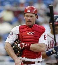 😍PHUN PHACT: Most games caught—1,139, Mike Lieberthal (1994-2006); 1,124, Red Dooin (1902-14); 1,095, Bob Boone (1972-1981); 1,029, Carlos Ruiz (2006-16); 985, J.T. Realmuto (2019-); 965, Darren Daulton (1983; 1985-95). #phillies