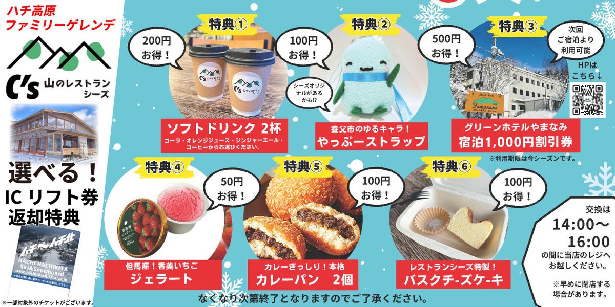 おはようございます。 1/13のハチハチ北は くもり 140cm 全面ok