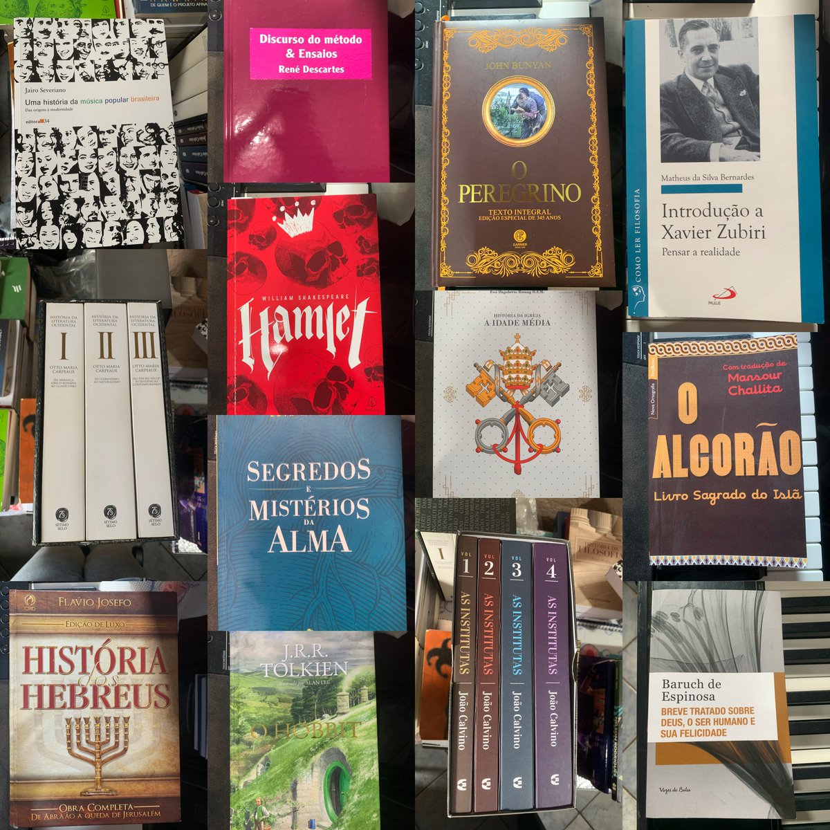 fostertherhcp's tweet photo. Estou vendendo mais de 200 livros, com preços a negociar. Pela quantidade e pelo pouco tempo que tenho para vender, não consegui avaliar os preço.. Temas: Fantasia, filosofia, física, religião 
A maioria está em bom estado; alguns c assinatura a caneta do antigo dono. https://t.co/8OKDMDqdr1