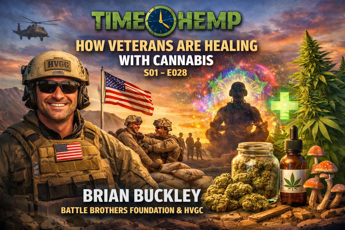 🎖️🌿 Now Airing <a href="/Time4Hemp/">Time 4 Hemp</a> : How Veterans Are Healing with Cannabis w/ Marine vet Brian Buckley (Battle Brothers &amp; HVGC). Real talk on cannabis &amp; psychedelic healing. <a href="/CitizenGreenTV/">CGTV</a> <a href="/CG4Veterans/">Citizen Green Ventures</a>  buff.ly/mTuKLjg