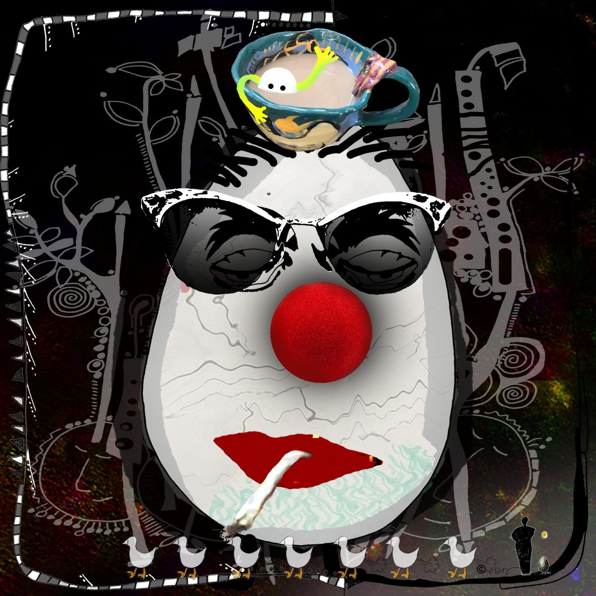 Clowns! Just because everyone is behaving like a clown, it doesn't mean you have to join the circus.
<a href="/becooleggs/">BeCool : EGGs by @KarrieRoss</a> #digitalart #NFTCollection