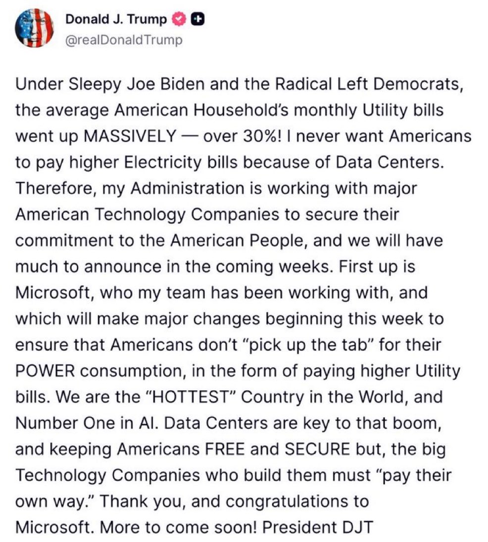 CorneliaLake's tweet image. Trump has spoken.  Data Centers need captive “inside the fence” power generation.  The shortest term solution (with $GEV $SIEGY sold out on gas turbines) and nukes taking 6-10 years… are things like $BE $FSLR $TE.  Our note on $TE is below.  $VST $TLN $NRG $CEG and more are all…