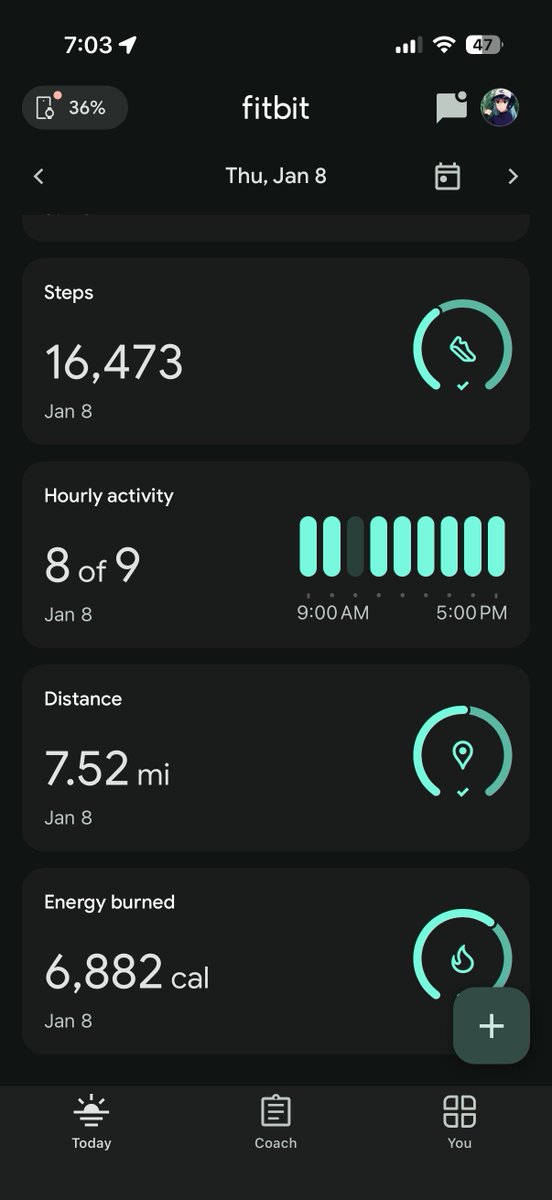 HelloimHex's tweet image. started wearing a fitbit, its nuts looking at how much i actually walk a day