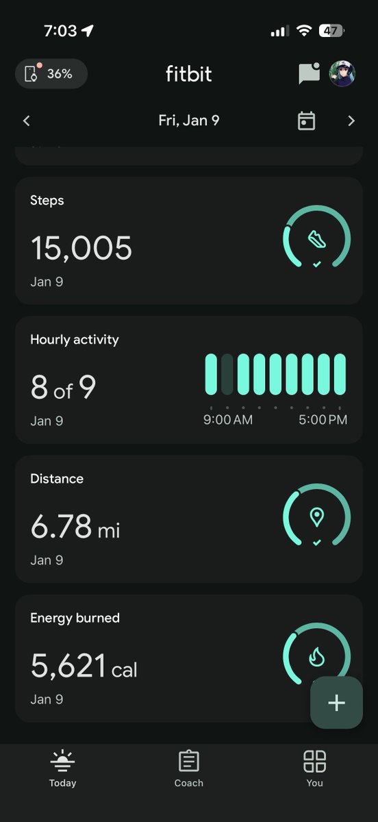 HelloimHex's tweet image. started wearing a fitbit, its nuts looking at how much i actually walk a day