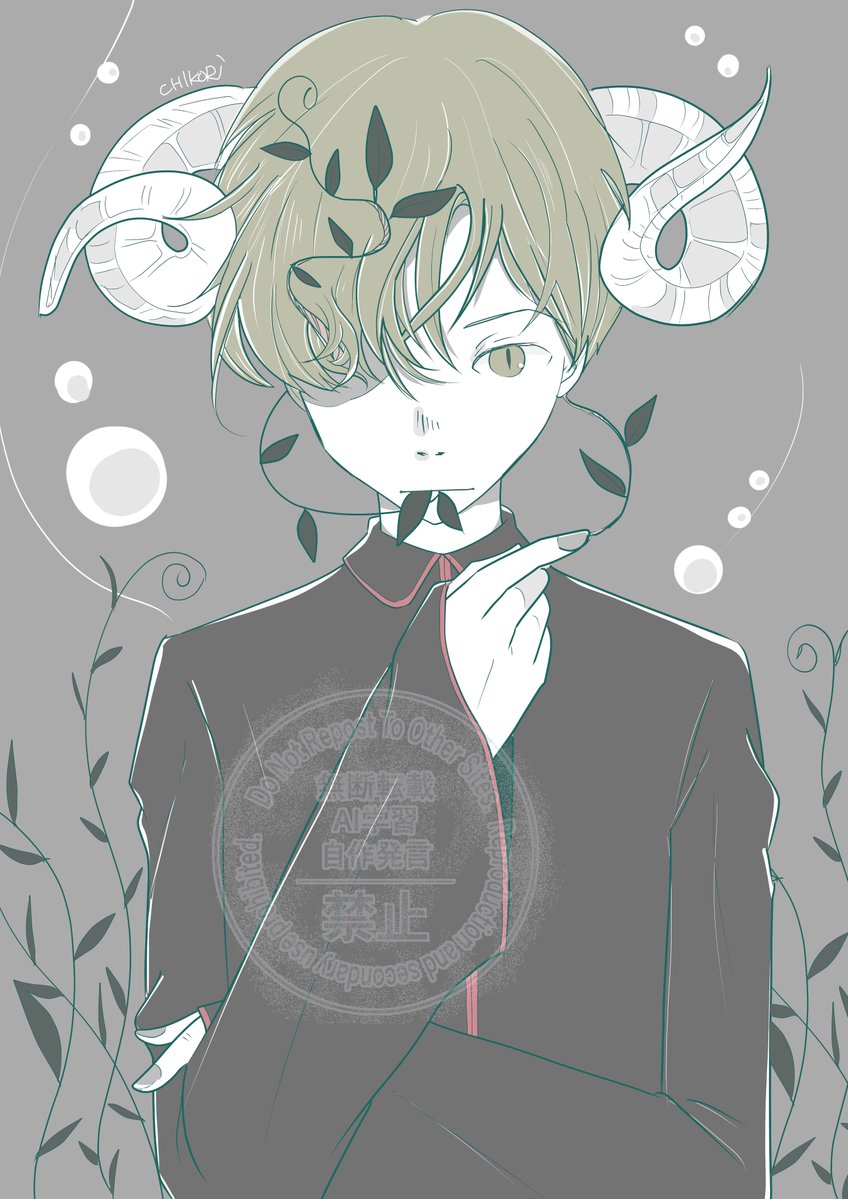 #角好き鬼イラスト2026

では過去絵を投げてゆきます

わたし、こんな絵を描いてました（8年前だよ。。。）