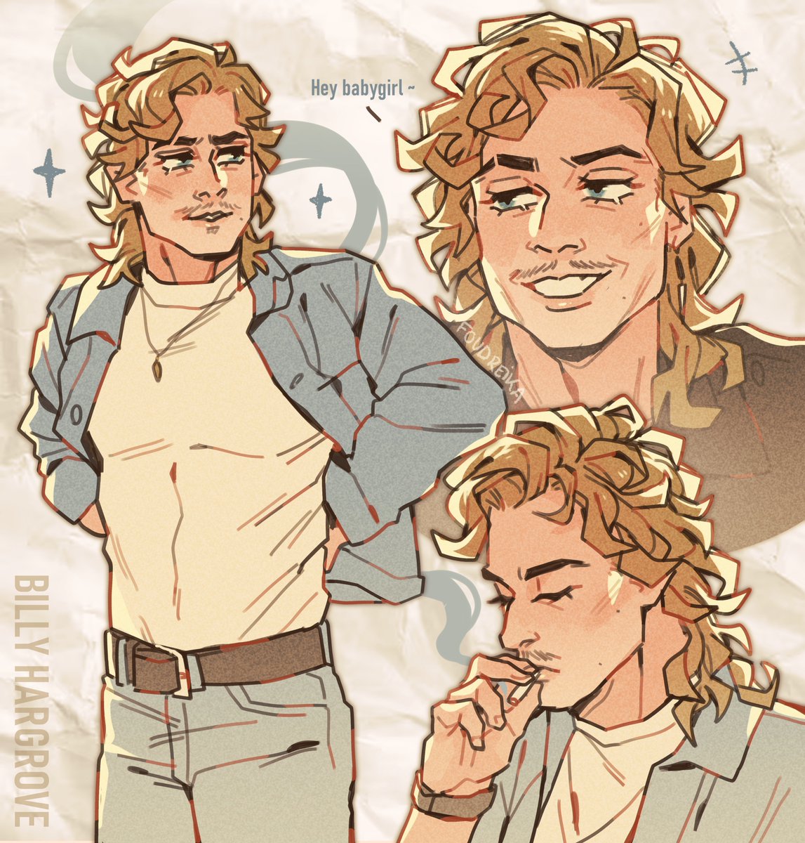 Foudreika's tweet image. Some Billy sketches because!!
#StrangerThings #BillyHargrove